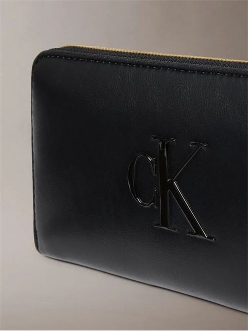 bold ck long zip around CALVIN KLEIN | LV04F1077GUB1